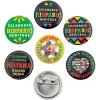 1 Inch Bulk Spanish Heritage Mini Buttons, 48 Pieces, Great for School, Classrooms, Educational and Motivational Favors