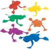 Fun Express – Mini Plastic Jumping Frogs (2″) – Bright Colors – 144 Pieces – Toy Characters – VBS Vacation Bible School Supplies/Décor