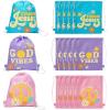 Fun Express 12″ x 15″ Medium Nonwoven Religious Kindness Drawstring Bags – 12 Pieces
