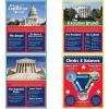 Fun Express Branches of Government Posters, Set of 4 – Great for US History, Social Studies Classroom and Educational Learning Posters for Kids