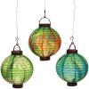 Fun Express Luau Leaf Light-Up Hanging Paper Lanterns – Tiki & Tropical Party Decor – Perfect for Summer Celebrations & Events – 3 Pieces