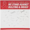 Fun Express Red Ribbon Week Autograph Poster for Students – Giant 6 Feet x 6 Feet Size – Drug Free School Classroom Supplies & Decorations | Say No to Drugs Awareness Prevention Educational Material