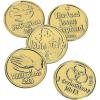 Fun Express Religious Bible Verse Gold Coins – 144 Pieces – Sunday School Supplies and VBS Prizes – VBS Vacation Bible School Supplies/Decor