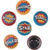 Fun Express Superhero Mini Buttons – VBS Vacation Bible School Supplies/Decor- Educational and Learning Activities for Kids – 48 Pieces
