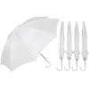 Fun Express White Umbrella for Kids DIY Paintable Craft Kit – 6 Pack Small Umbrellas for Girls Ages 4-8 | Decorative Children’s Rain Protection with Safety Features for School Projects