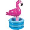 Inflatable Luau Flamingo in Pool Cooler