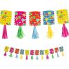 Luau Paper Lantern Tassel Garland