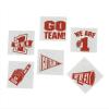 Red Go Team – We are Number 1 Temporary Tattoos (set of 72) School Spirit Supplies