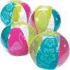 Summer Fun Tropical Beach Balls – Set of 12 – Pool Party Beach Toys