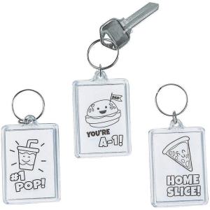 Color Your Own Fathers Day Keychains – Crafts for Kids and Fun Home Activities