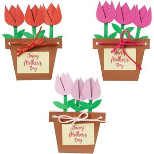 Fun Express 12 Pieces Mother’s Day Flower Bouquet Card Craft Kit