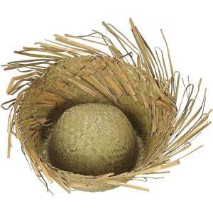 Fun Express Adult Beachcomber Hats (set of 12) Straw hats for Beach themed party – VBS Vacation Bible School Supplies/Decor