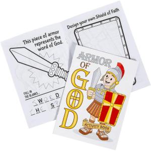 Fun Express Armor of God Activity Books – VBS Vacation Bible School Supplies/Decor – 24 Pieces