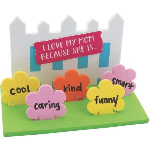 Fun Express I Love My Mom Because Craft Kit (Makes 12) Mother’s Day Gifts for Kids