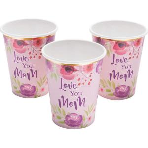Fun Express MOTHERS DAY PAPER CUP – Party Supplies – 8 Pieces