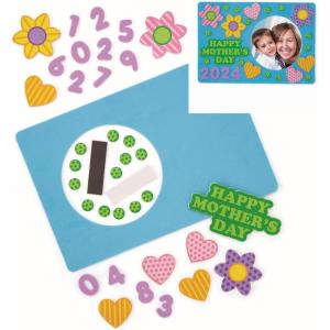 Fun Express Make Your Own Year Happy Mother’s Day Picture Frame Craft Kit – 2024 – Makes 12 – DIY Mother’s Day Craft for Kids and Gifts, Class Packs, Teacher and Art Class Projects