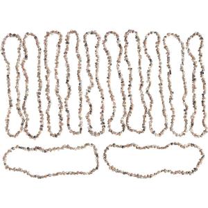 Fun Express Natural Shell Neclace Leis – Set of 12 – Luau, Tiki and Beach Party Apparel Accessories