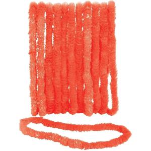 Fun Express Orange Plastic Leis (Bulk Set of 50) Luau and Tropical Party Supplies