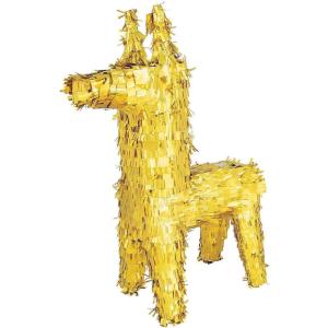 Gold Foil Donkey Pinata – Cinco de Mayo and Fiesta Party Decor
