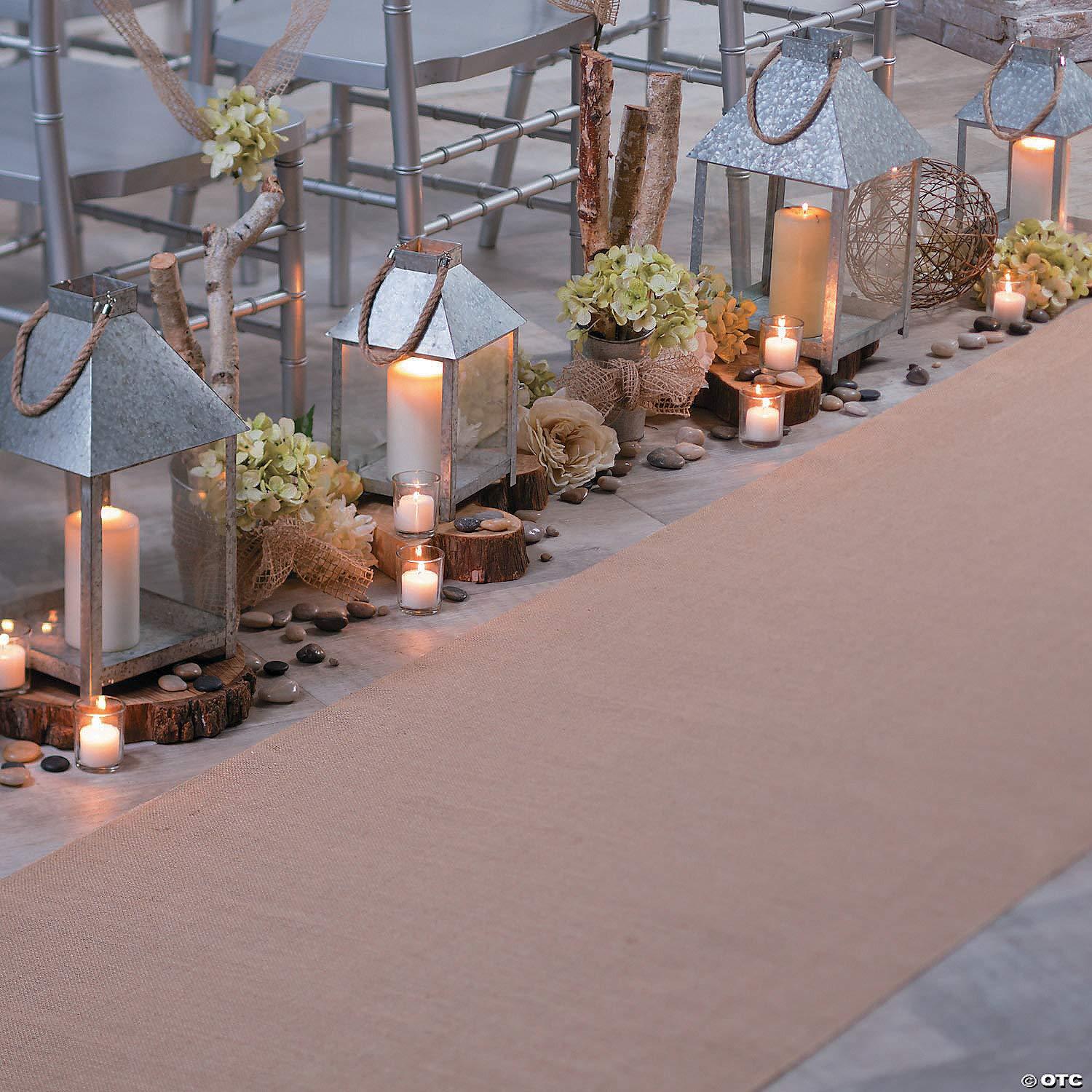 imageFun Express Burlap Aisle Runner for Wedding Ceremony Seamless Rustic Charm 3x50ft Wedding Runner Aisle Outdoor Capture Hearts Unveil Rustic Romance with EcoFriendly Wedding Aisle Runner Outdoor