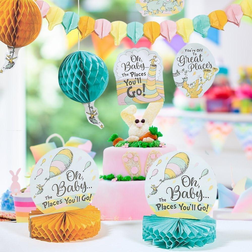 imageFun Express Dr Seuss Oh Baby The Places Youll Go Decorating Kit 10 Pieces