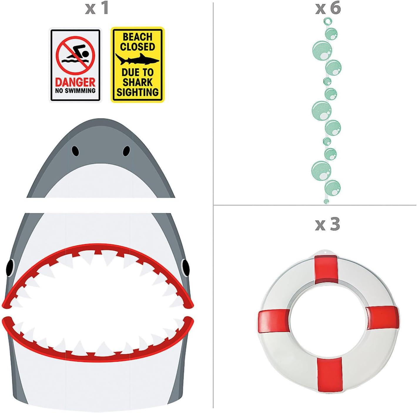 imageFun Express Full Update PARTY SUPPLIES Deluxe Shark TrunkorTreat Decorating Kit