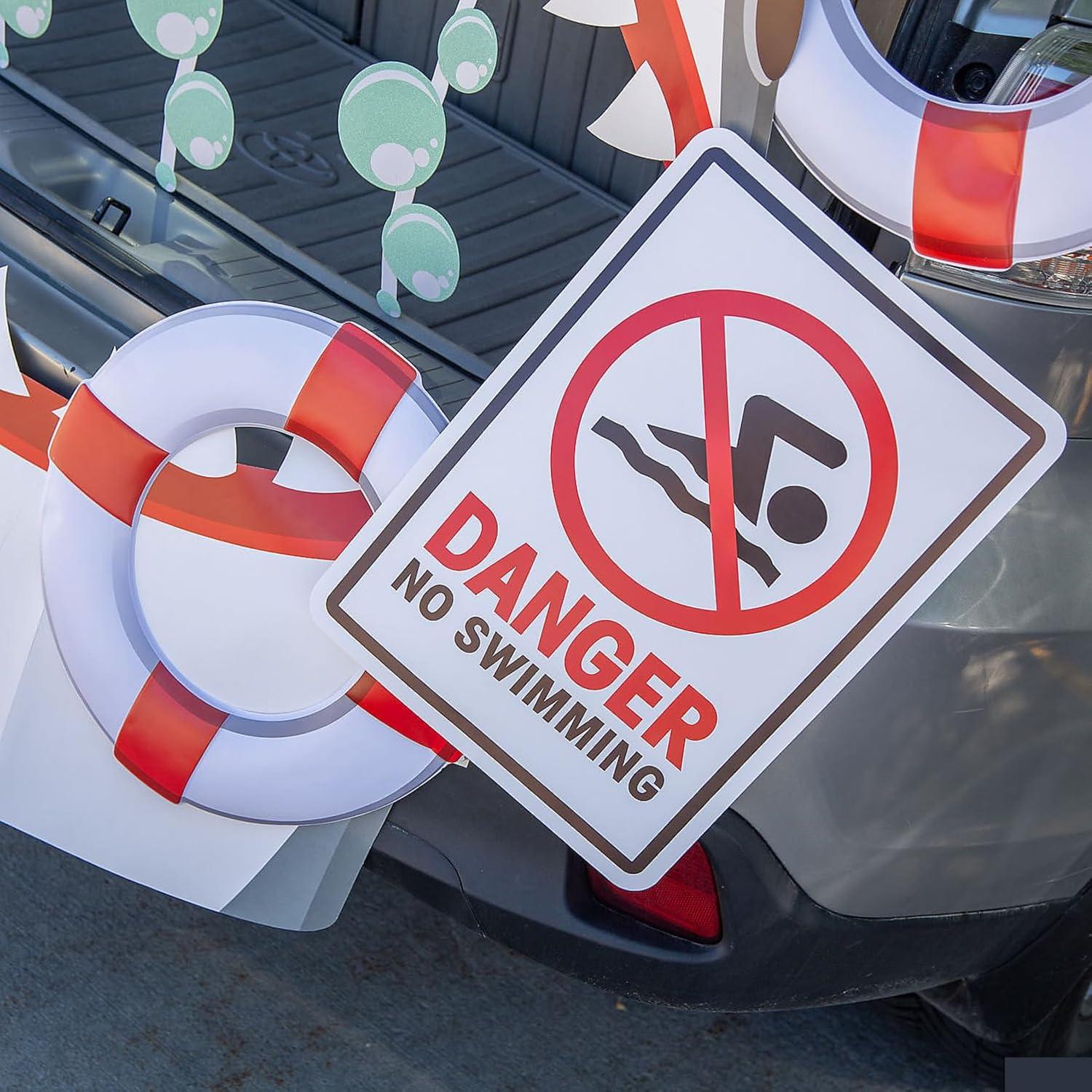 imageFun Express Full Update PARTY SUPPLIES Deluxe Shark TrunkorTreat Decorating Kit