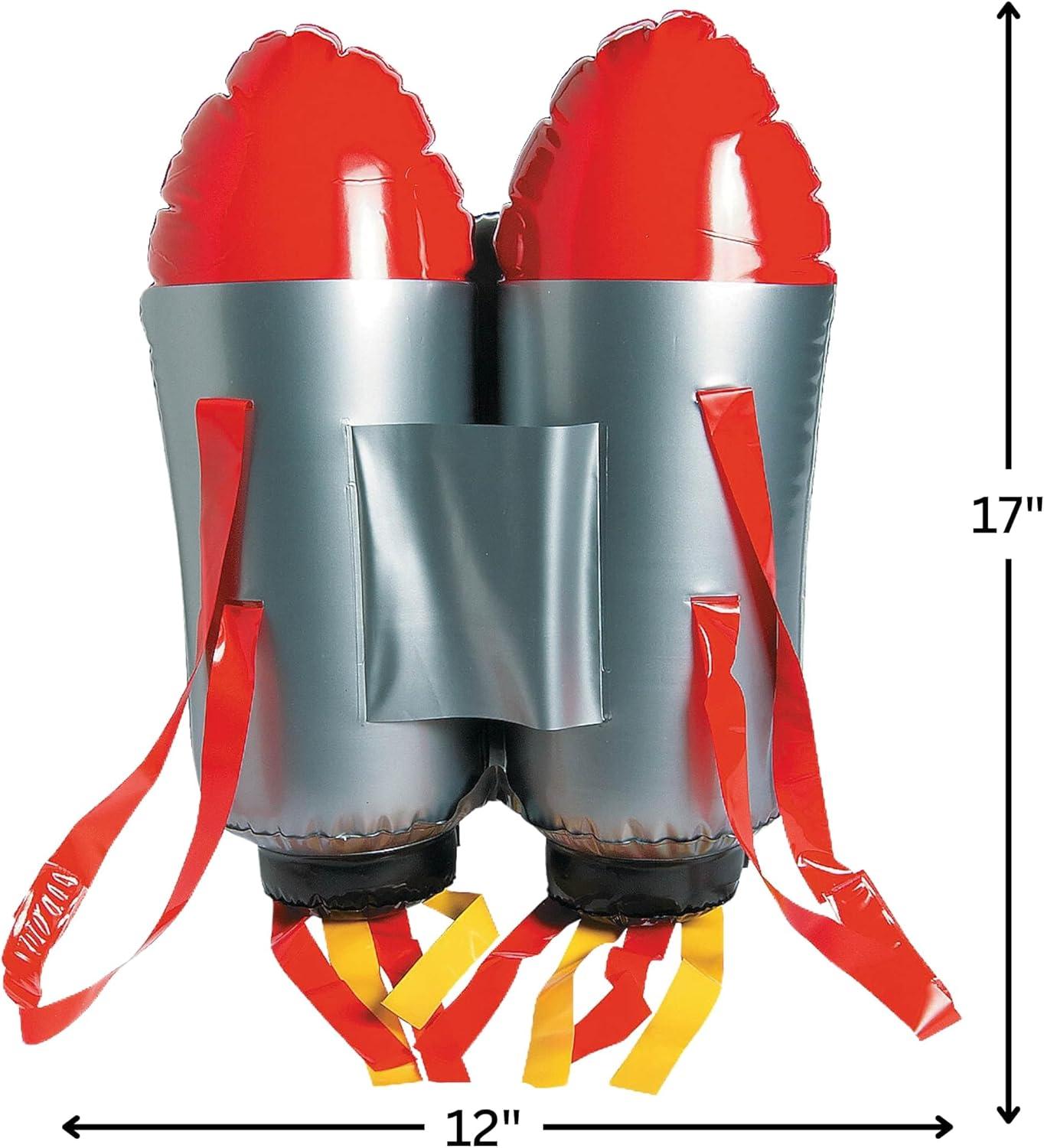 imageFun Express Inflatable Costume Kids Astronaut Jet Pack Space Suit for Boys ampamp Girls Blow Up Costume for VBS Halloween ampamp Birthday Parties Adjustable Straps Durable Vinyl 6 Pack Set