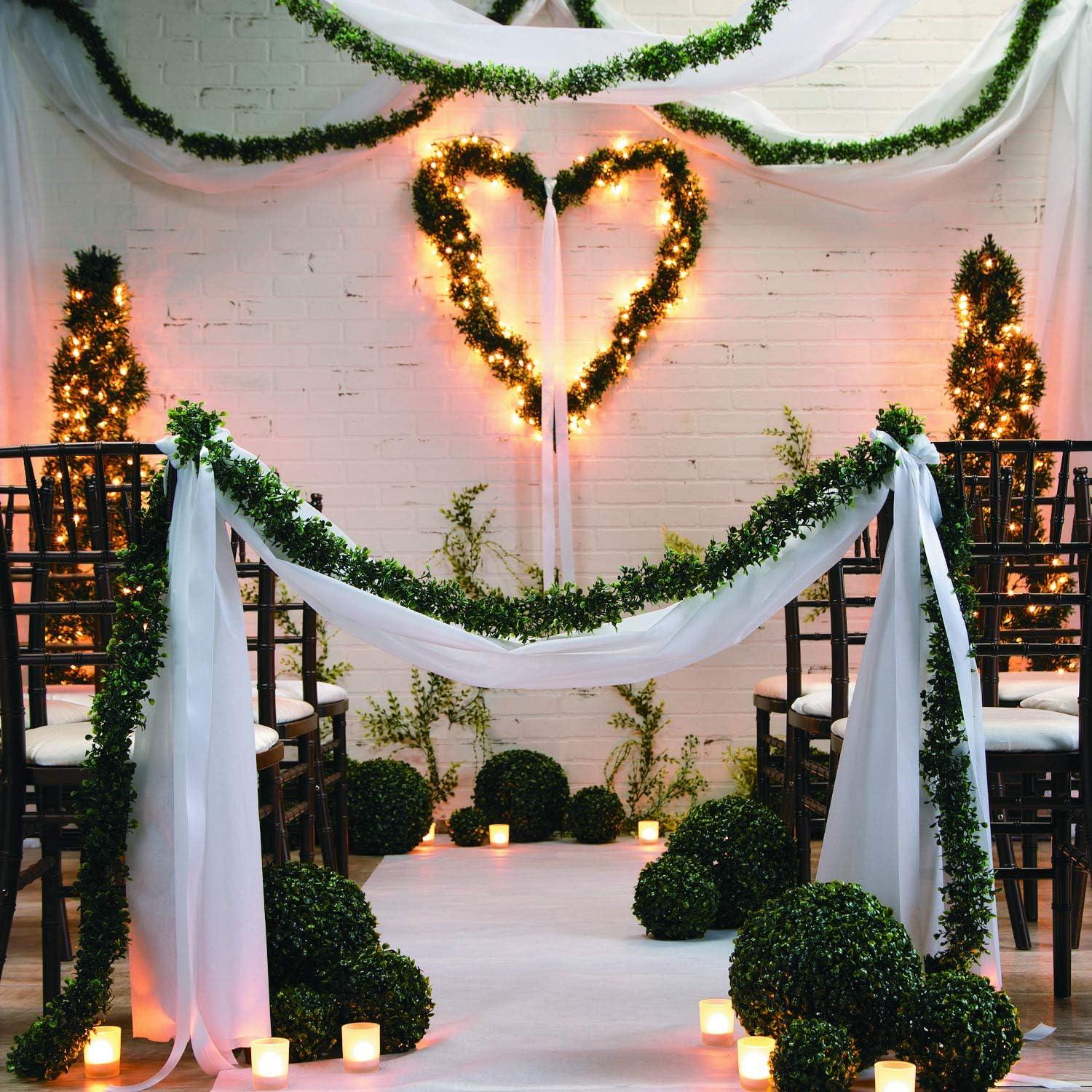 imageFun Express White Gossamer Roll Drapery Sheer Fabric Draping Fabric 1 Gossamer Fabric Roll 100 FT x 3 FT Prom Decoration ampamp Wedding Decoration Wedding Arch Draping Fabric Party Supplies