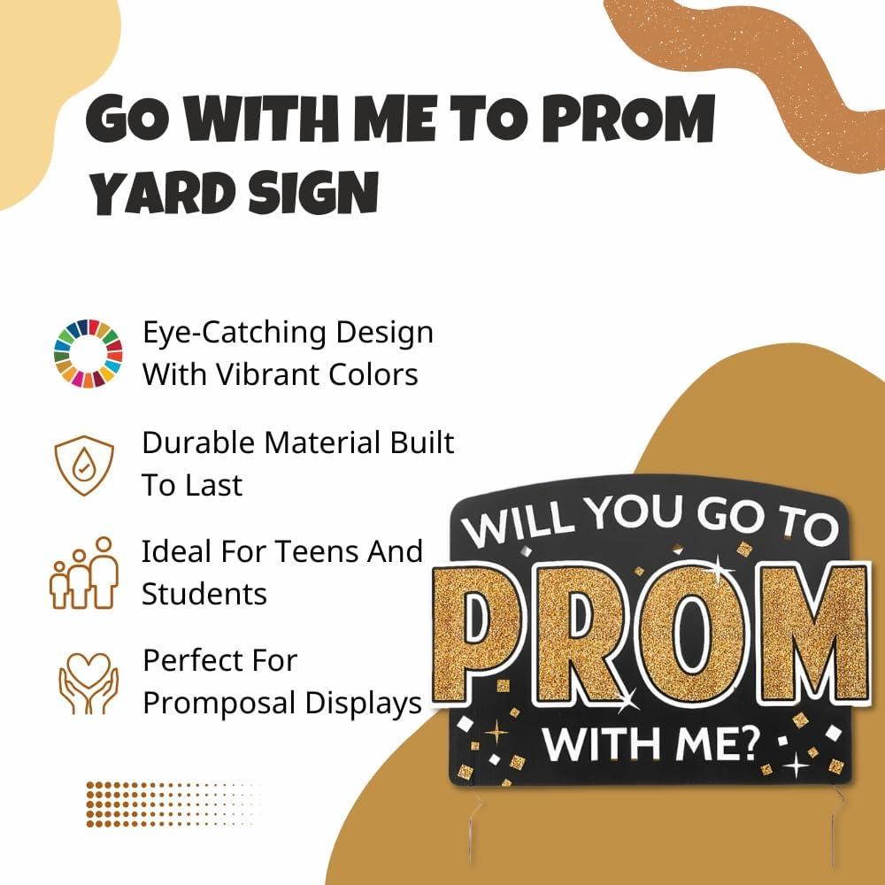 imageGo With Me to Prom Yard Sign