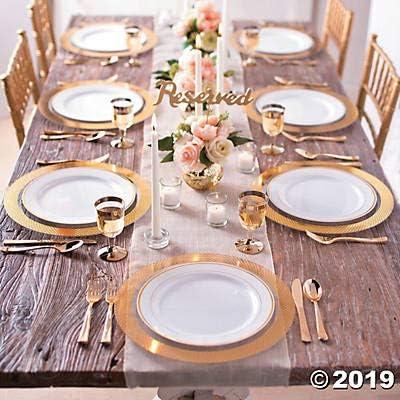 imageGold Calligraphy Reserved Table Signs set of 6 for Wedding Party Supplies