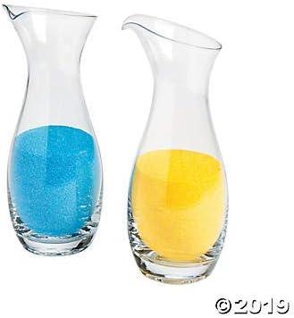 imagePitcher Shaped Glass Wedding Sand Ceremony Jars set of 2