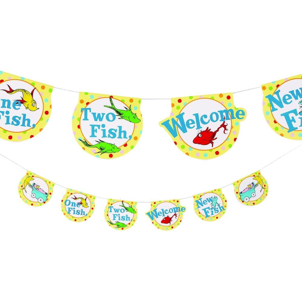 imageDr Seuss Baby Shower Garland 1 Piece Baby Shower Decorations