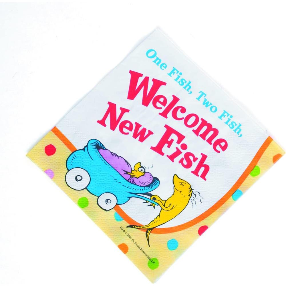 imageDr Seuss Baby Shower Luncheon Napkins 16 Pieces
