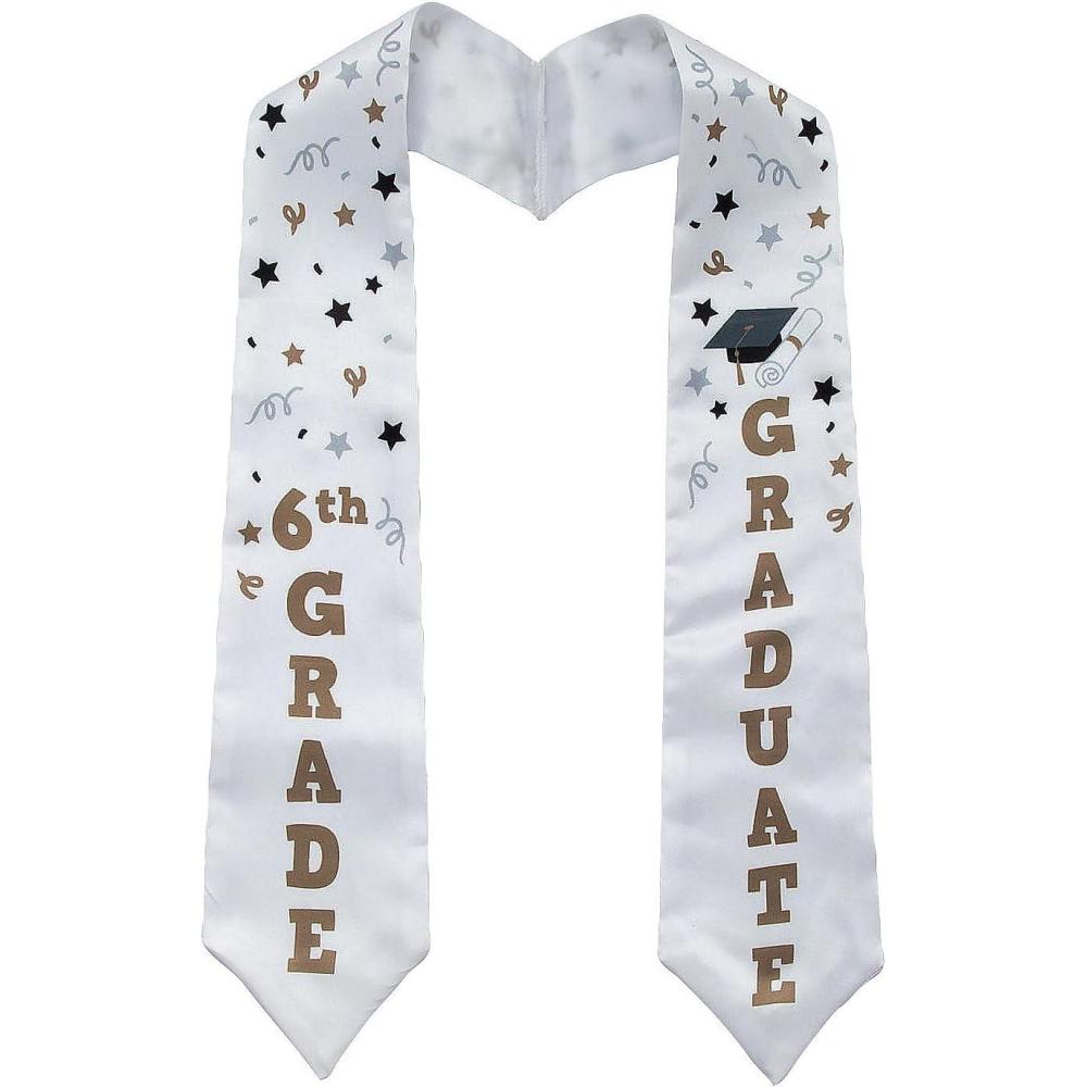 imageFun Express 52quot Kids Elementary 6th Grade Polyester Graduation Stole
