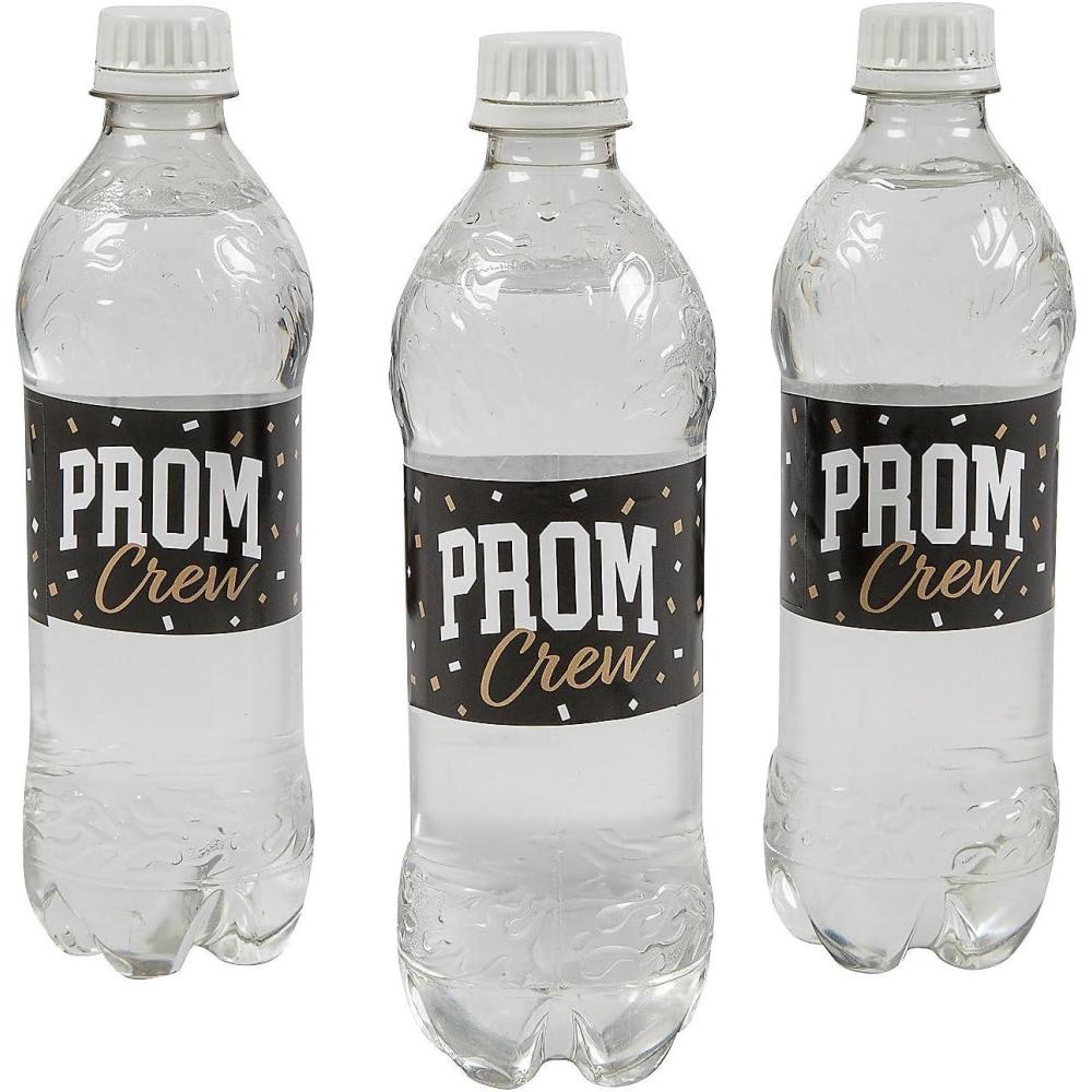imageFun Express 9quot x 2quot Bulk 50 Pieces Prom Crew Favor Stickers Water Bottle Labels