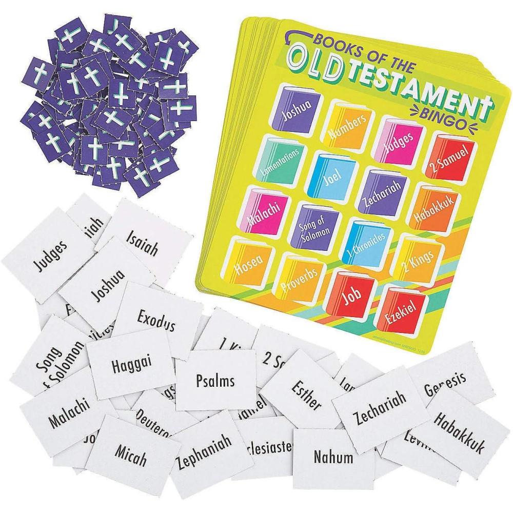 imageFun Express Books of The Bible Bingo Game Includes 16 Game Boards VBS Sunday School and Religious Games for Kids