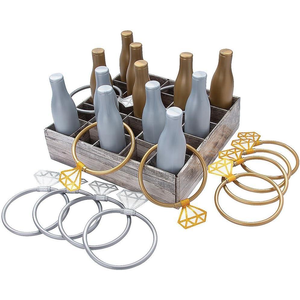 imageFun Express Diamond Ring Toss Game Fun Party Game for Weddings Bridal Showers Celebrations and Group Activities Perfect for Wedding Entertainment and Guest Engagement 25 Pieces