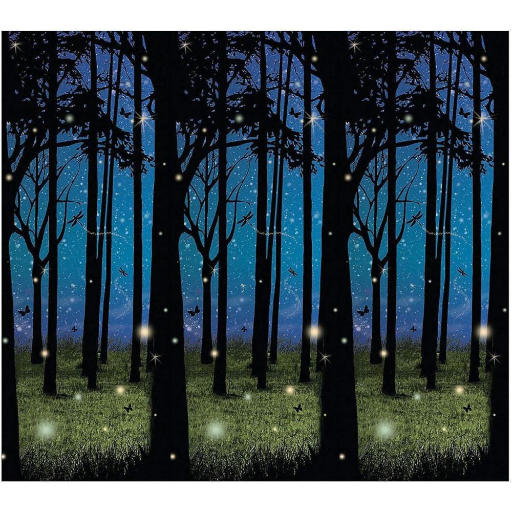 imageFun Express Enchanted Forest Scene Setter Backdrop Banner Wall Decor 30 Feet  VBS Vacation Bible School SuppliesDecor