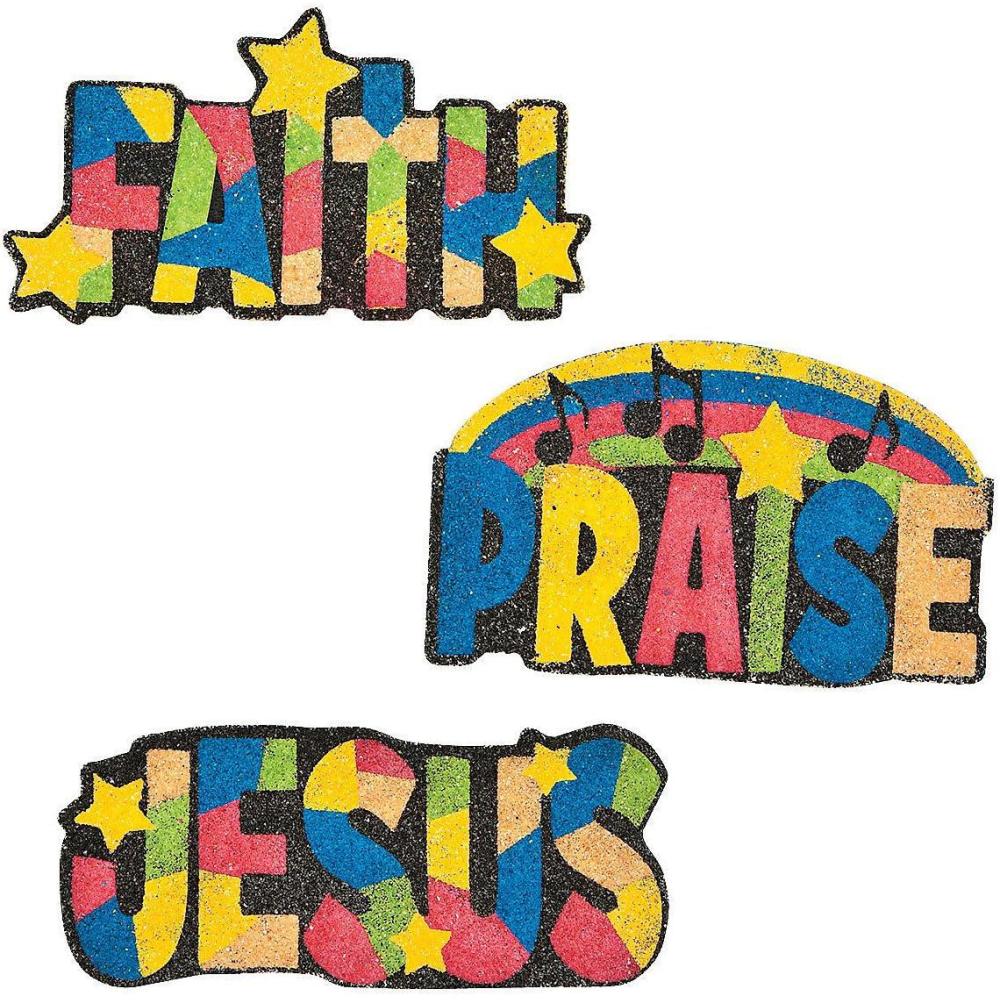 imageFun Express Inspirational Words Sand Art  Crafts for Kids and Fun Home Activities  VBS Vacation Bible School SuppliesDecor