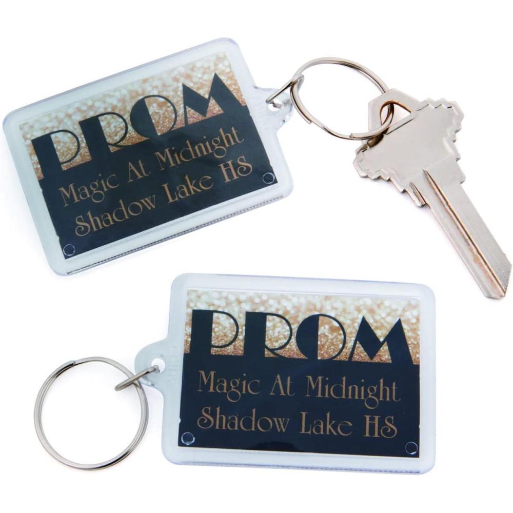 imageFun Express Personalized Gold Prom Keychains  Apparel Accessories  12 Pieces
