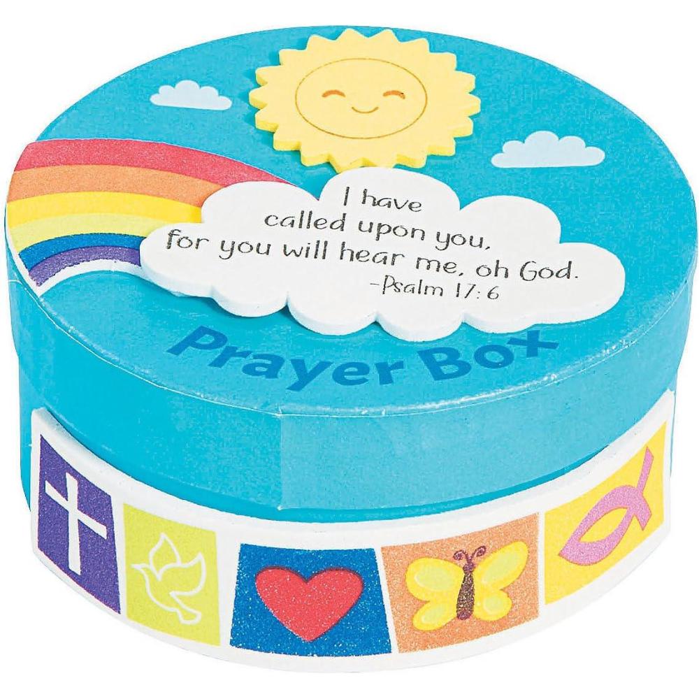 imageFun Express Prayer Box Craft Kit  Makes 12  Religious Crafts for Kids Sunday School Activities