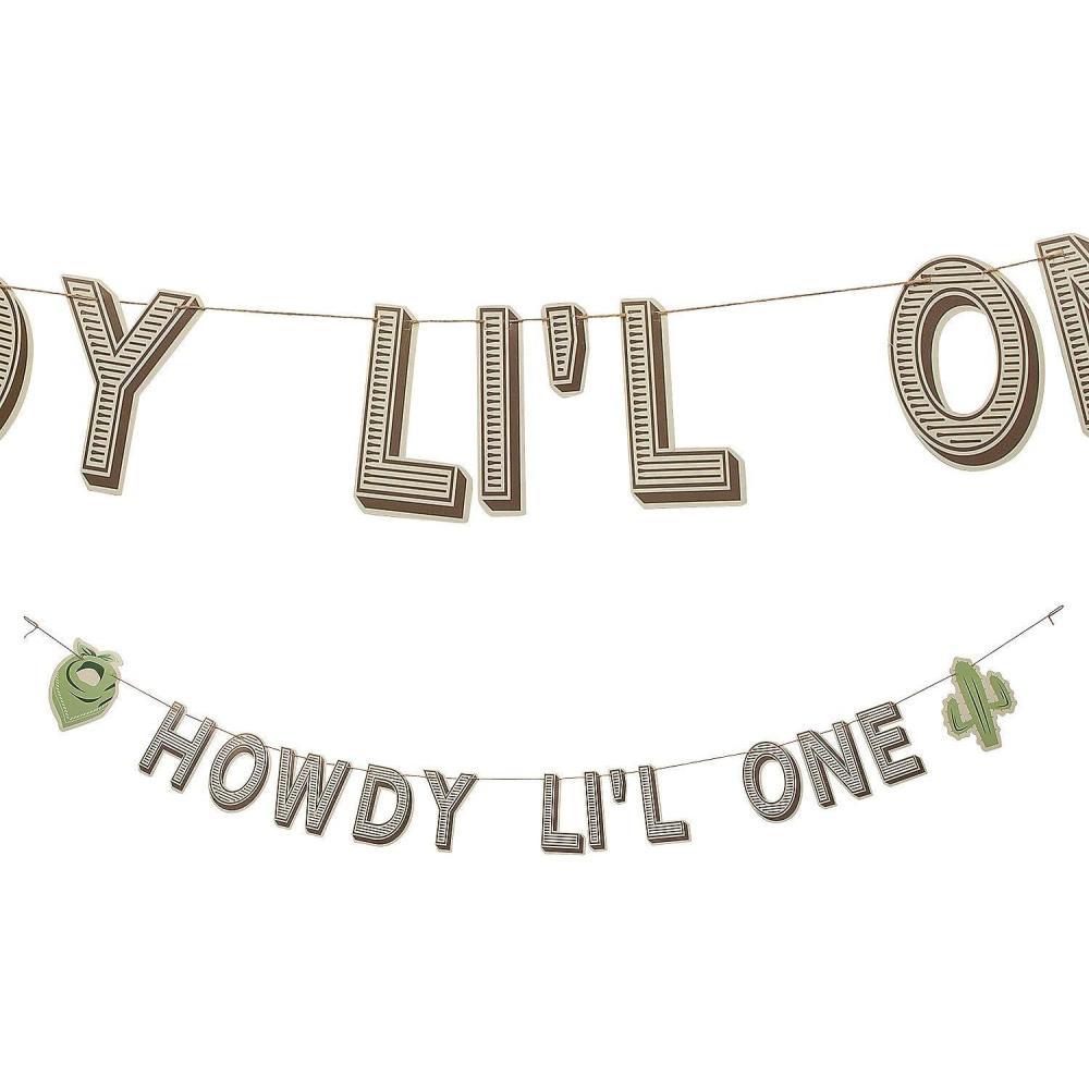 imageFun Express Western Baby Party Howdy Lil One Garland 7 Ft