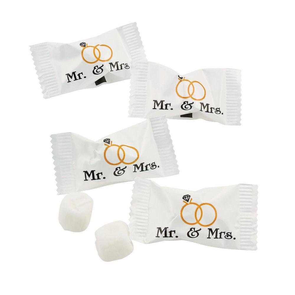 imageMr ampamp Mrs Buttermints 108 individually wrapped mints Wedding Candy