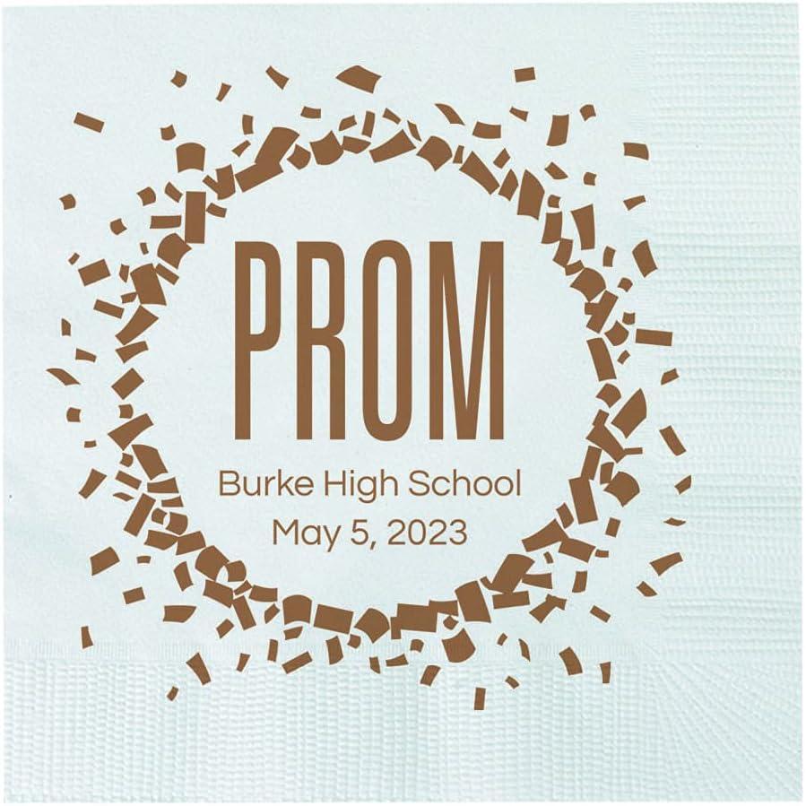 imagePersonalized Prom Beverage Paper Napkins 50 Pc