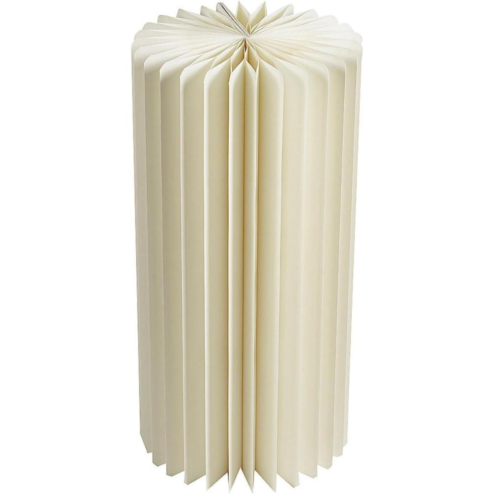 imageWhite Medium Foldable Paper Circular Column Decoration  1175quot x 31quot 1 Pc  Perfect for Weddings Galas Proms or Any Formal EventSmall