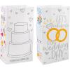 5″ x 3 1/4″ x 10″ Medium Wedding Activity Paper Treat Bags 12 Pieces