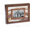 Blended Family Sand Ceremony Picture Frame Kit for Wedding – Wood and Glass – Holds 6 x 4 Photo – Unity Wedding Supplies