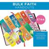 Bulk Religious Christian Bookmark Assortment – Set of 144 – VBS, Sunday School Handouts and Classroom Rewards