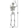 Fun Express 5 Ft. Life-Size Posable Skeleton Halloween Decorations Home Decor Set for Spooky Celebrations & Halloween Parties – Fun & Unique – 4-Piece